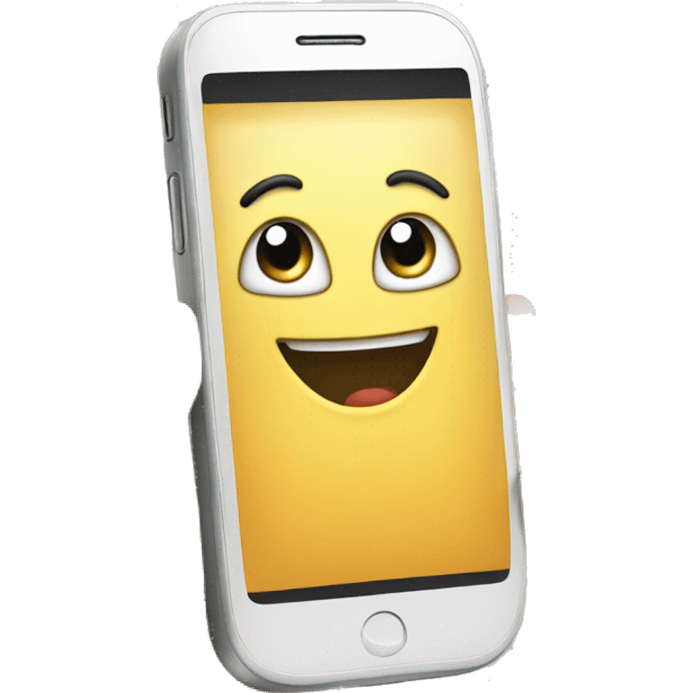 smartphone AND HAPPY emoji