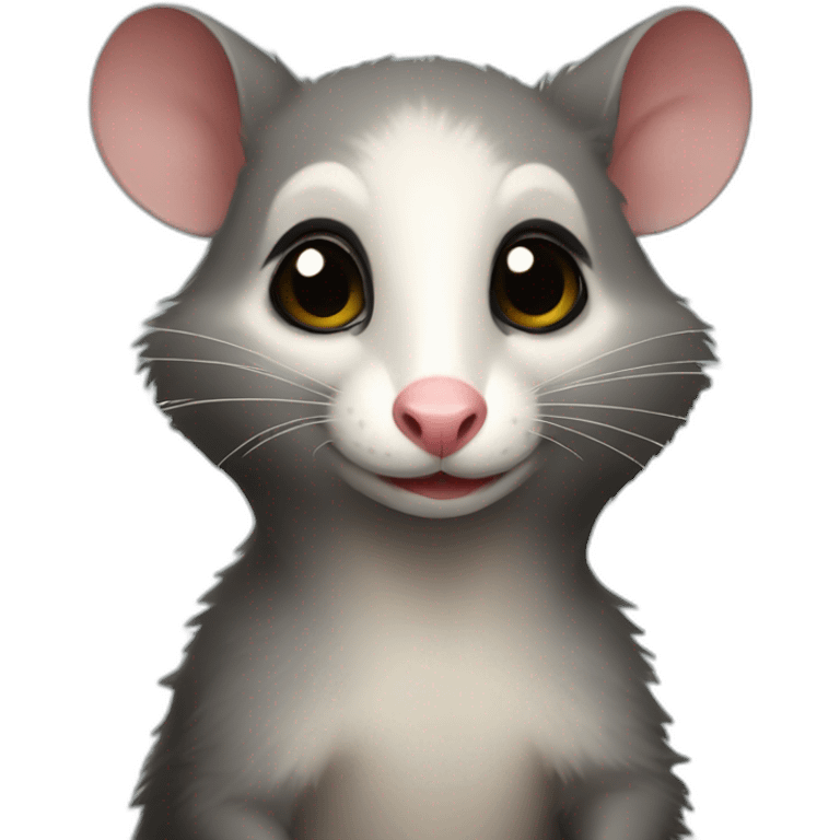 very beautiful elegant possum emoji