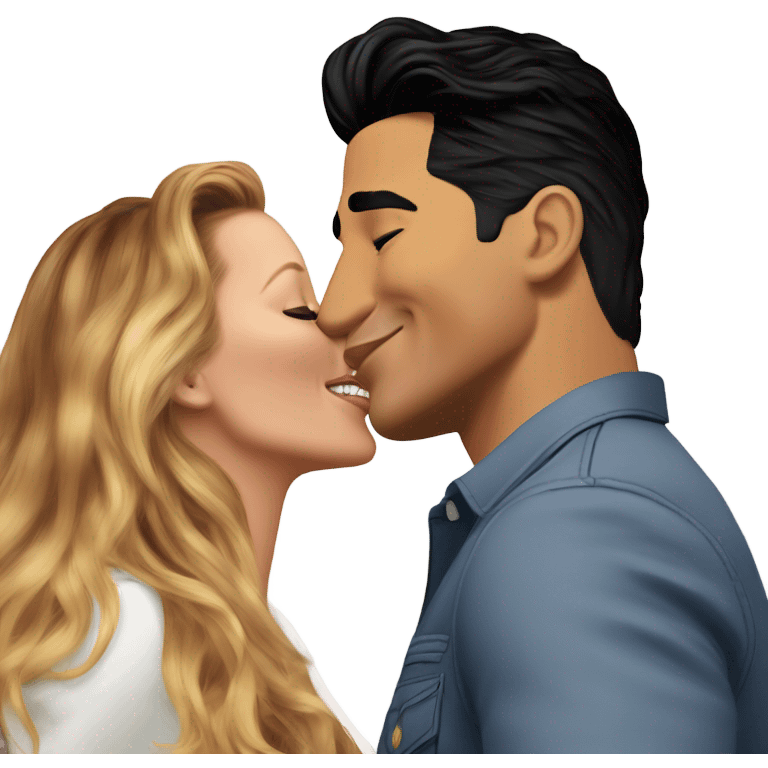 Mario Lopez kissing Blake lively emoji