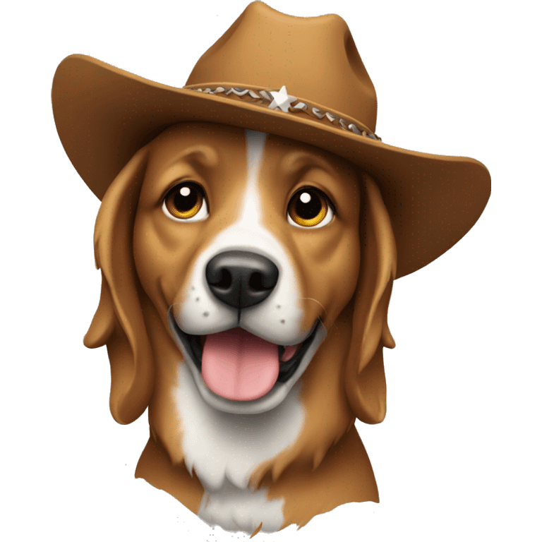 dog with cowboy hat emoji