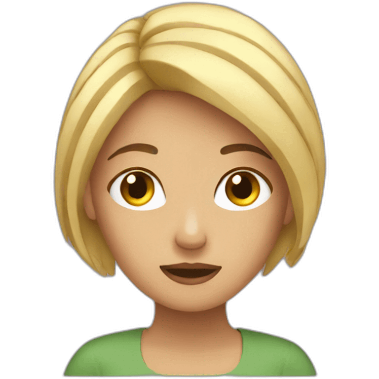 Femme stressé  emoji