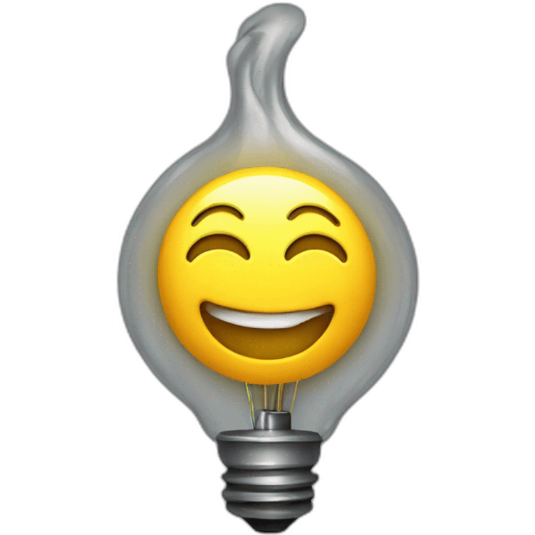 happy electricity emoji