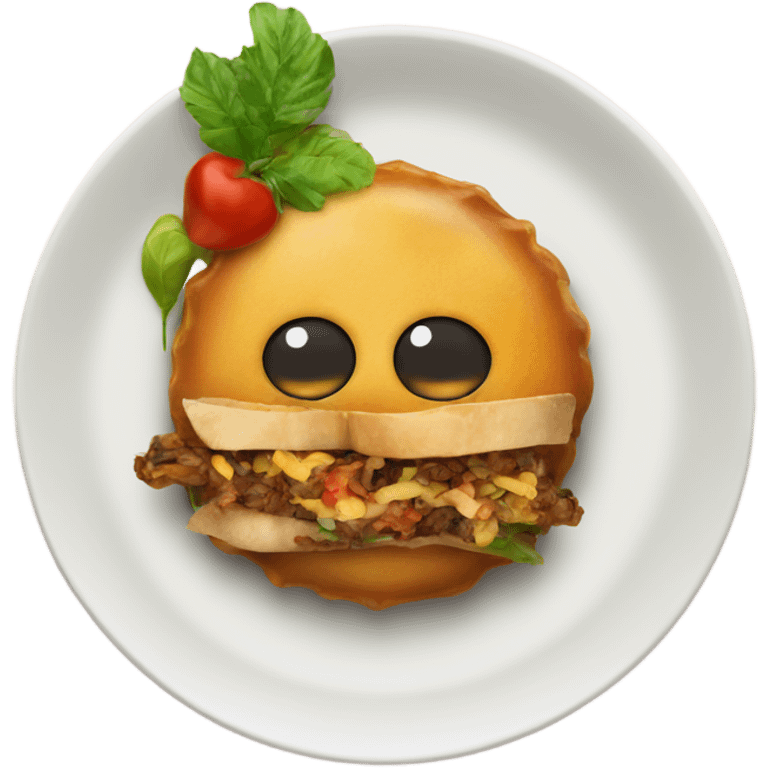 cuban food on plate  emoji