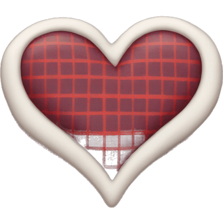 plaid heart emoji