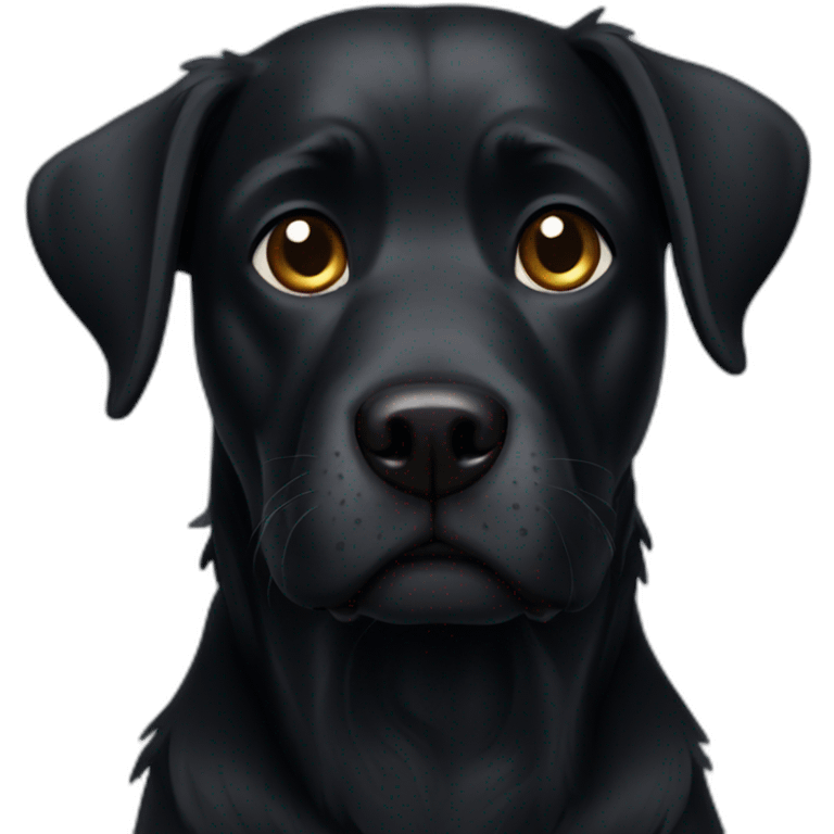 Black dog emoji