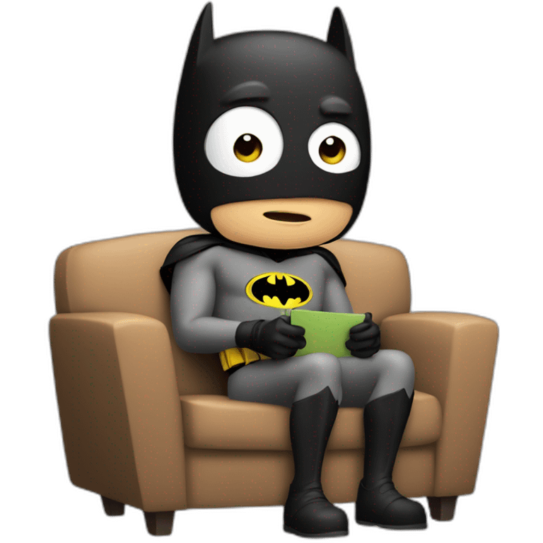 batman watching tv emoji