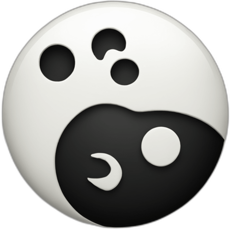 Ying yang emoji