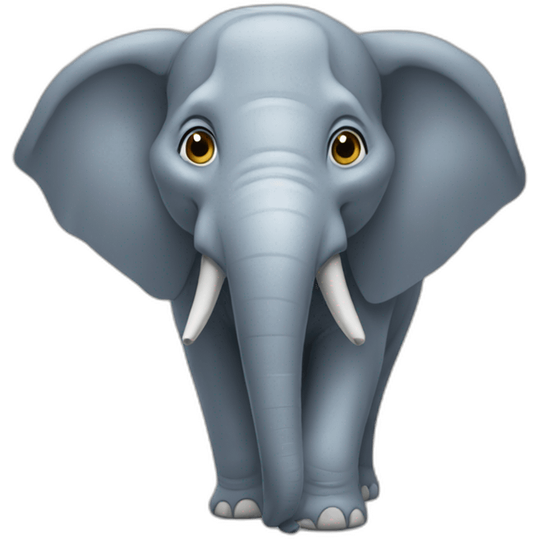 chat sur éléphant emoji