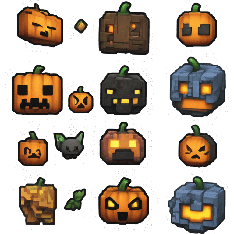 minecraft pumpkin halloween badge cinematic cyberpunk pokemon emoji