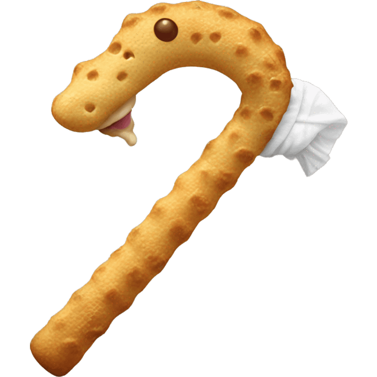 Cane che mangia le crocchette  emoji