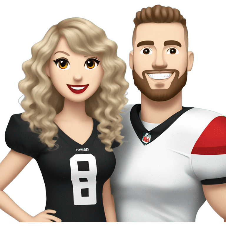 Taylor swift and Travis Kelce emoji