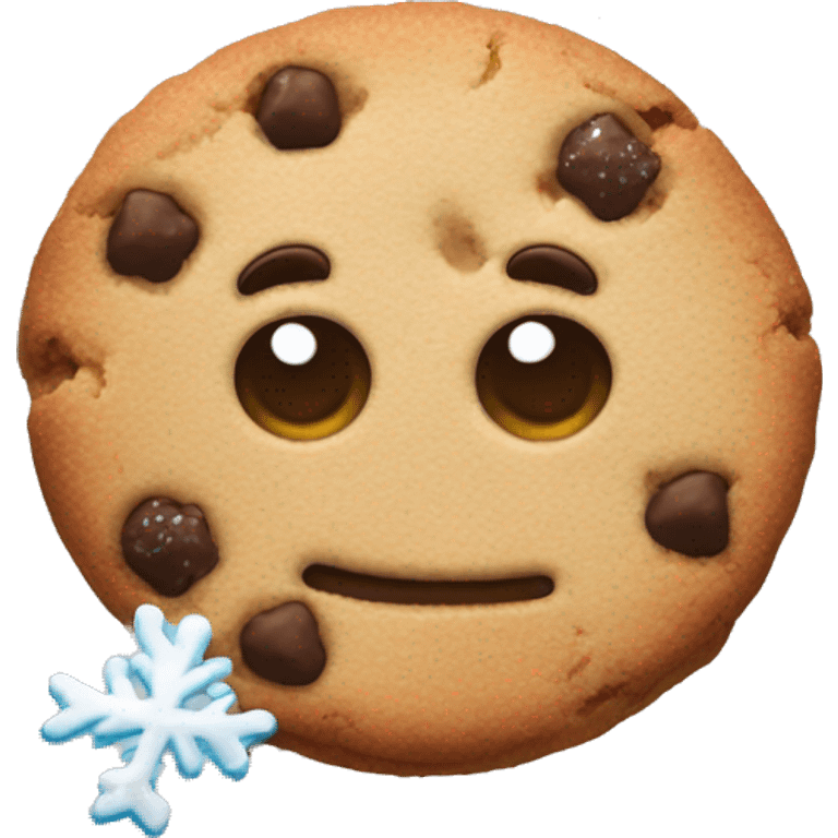 Cookies and snow  emoji