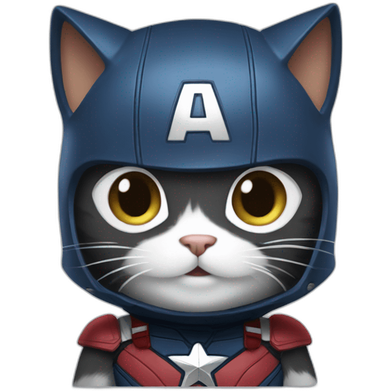 cat in captain America suit emoji