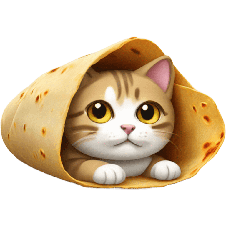 Burrito cat emoji