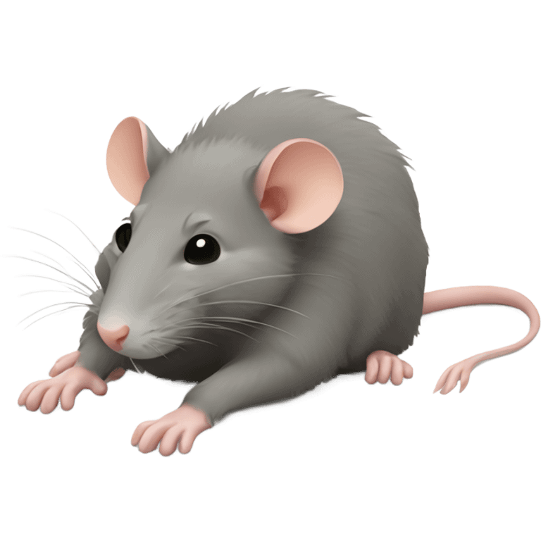 Rat laying down emoji