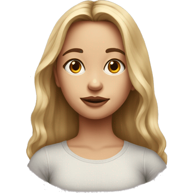 realistic portrait of girl emoji