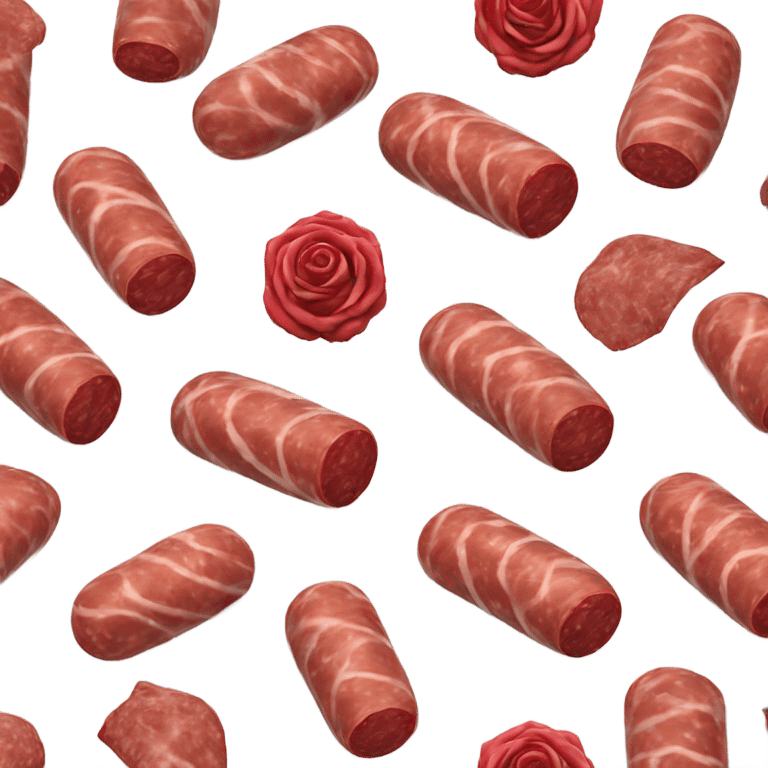 Salami rose emoji