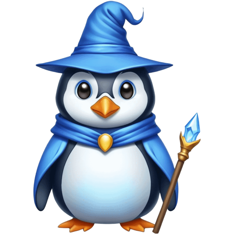 Penguin Wizard emoji