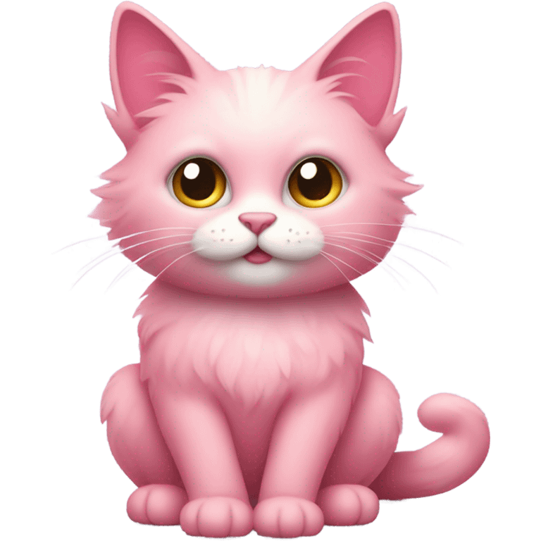 Pink cat emoji