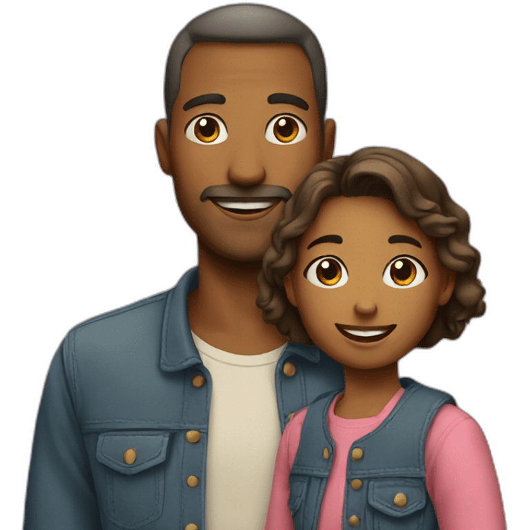 Father and daughter emoji