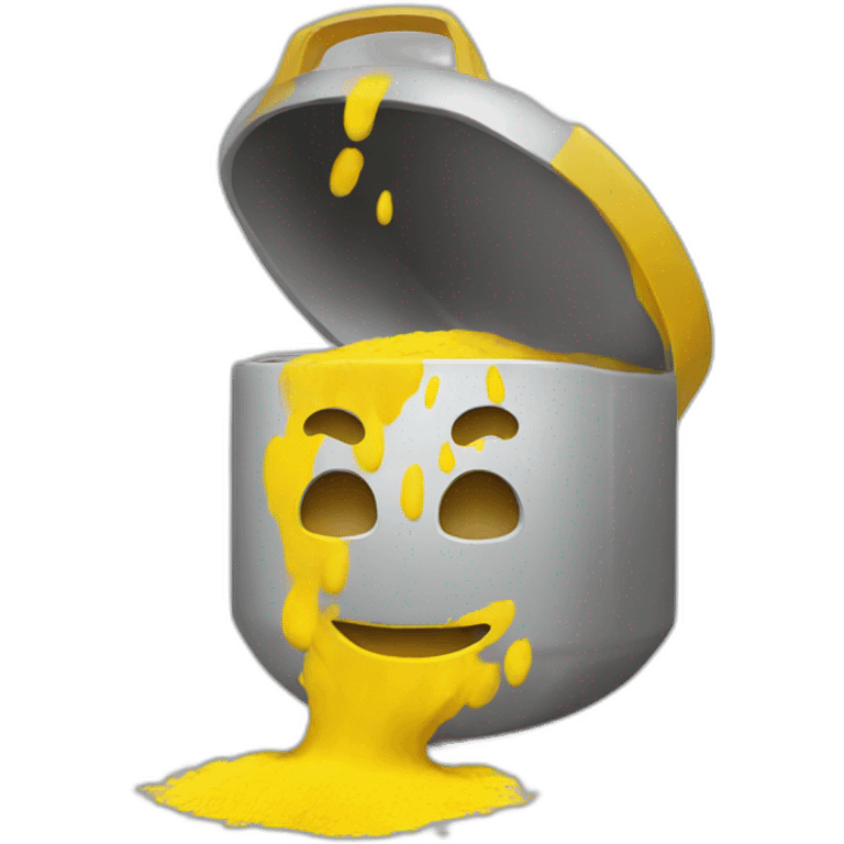 Yellow powder emoji