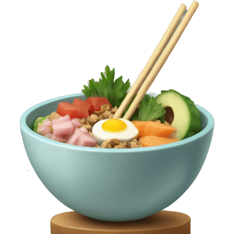 Poke bowl emoji