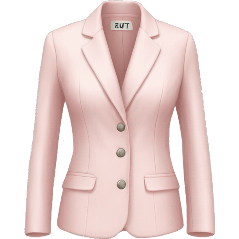 Pale pink petite jacket emoji