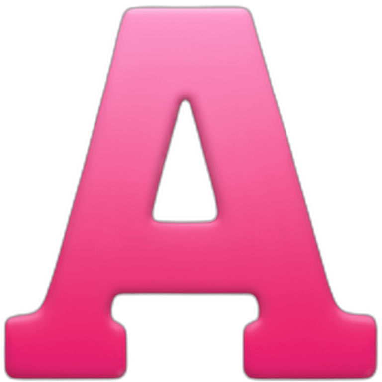 m logo letter red-pink color emoji