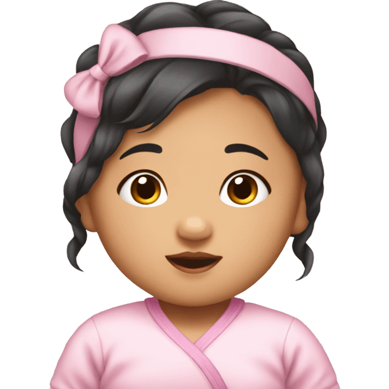 An  Asian  baby girl emoji