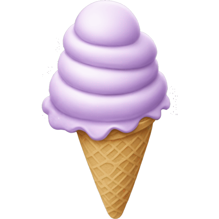 Lavender ice cream  emoji