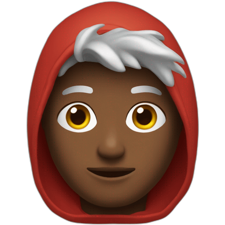 Hoodie red Man emoji