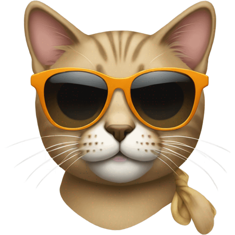 Cat with sunglasses emoji