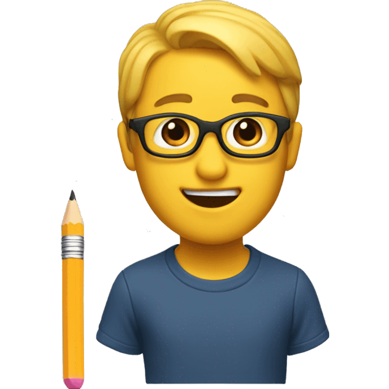 Pencil apple memoji emoji