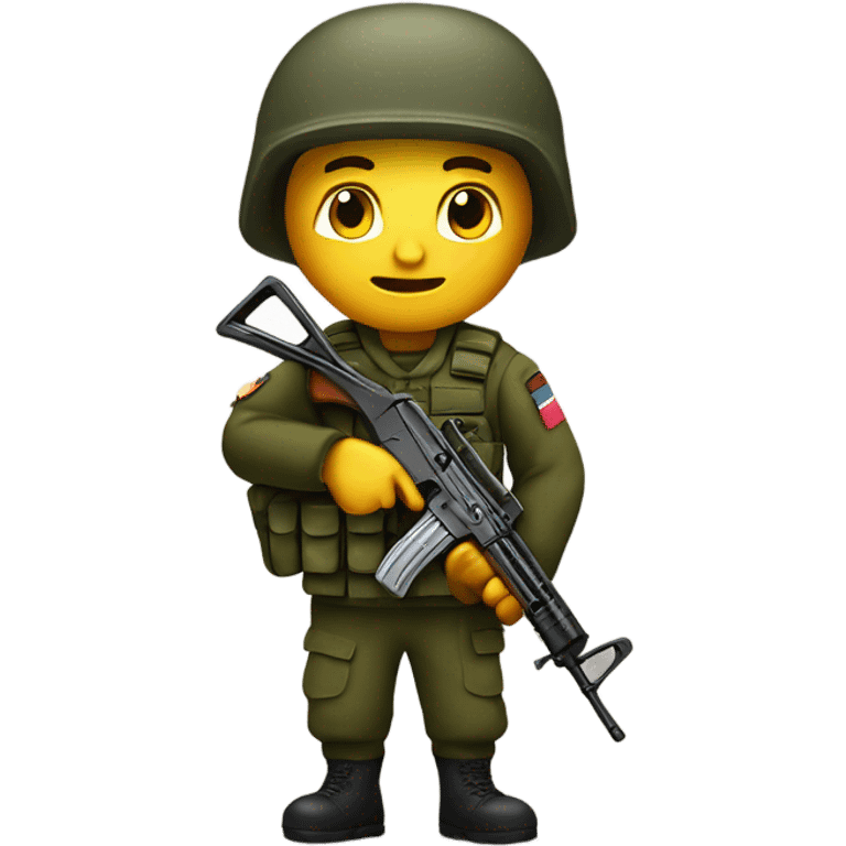 Soldier with Ak-47 emoji