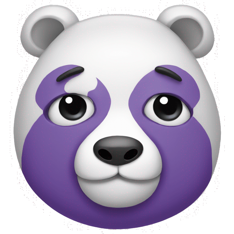 cute purple panda emoji