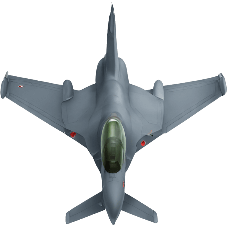 A fighter jet emoji