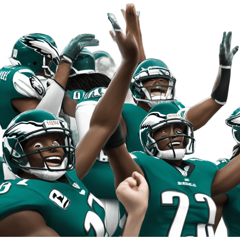 Philadelphia eagles celebrating  emoji