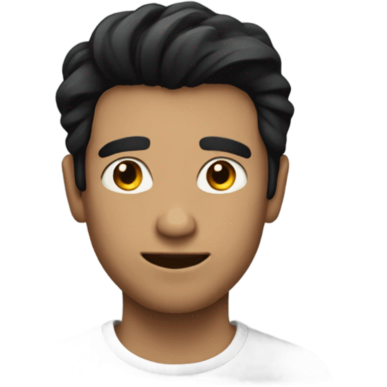 Guy with black hair in the capitol emoji