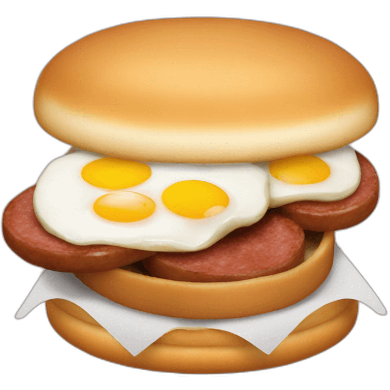 Sausage and egg mcmuffin emoji