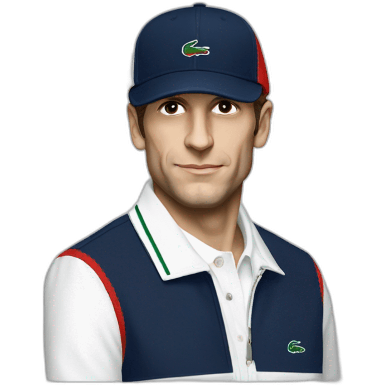 Macron en Lacoste tn emoji