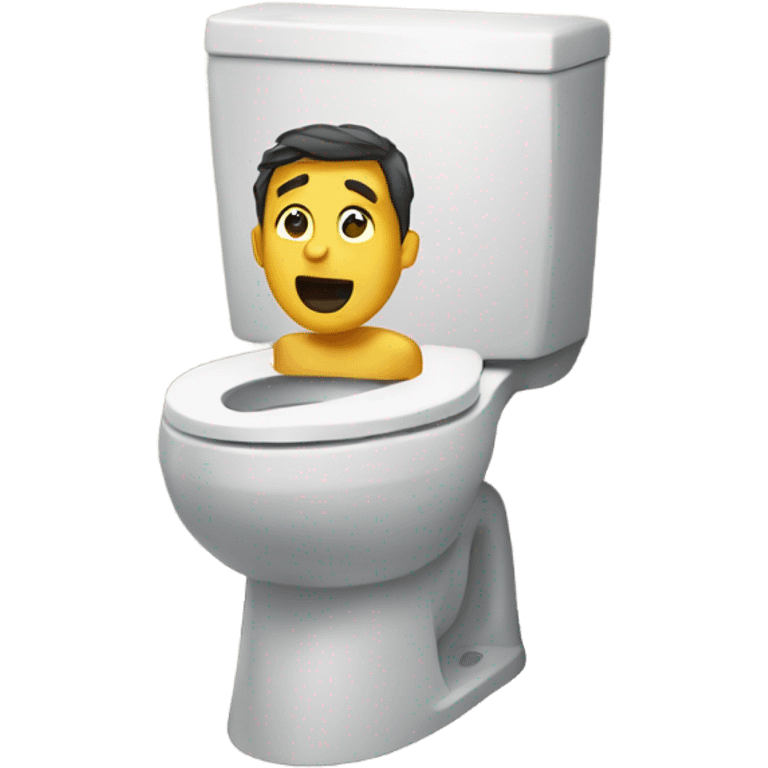 Man in a toilet emoji