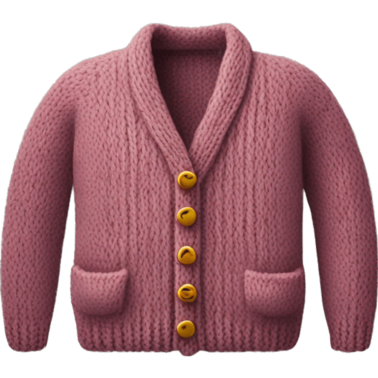 Knitted cardigan emoji