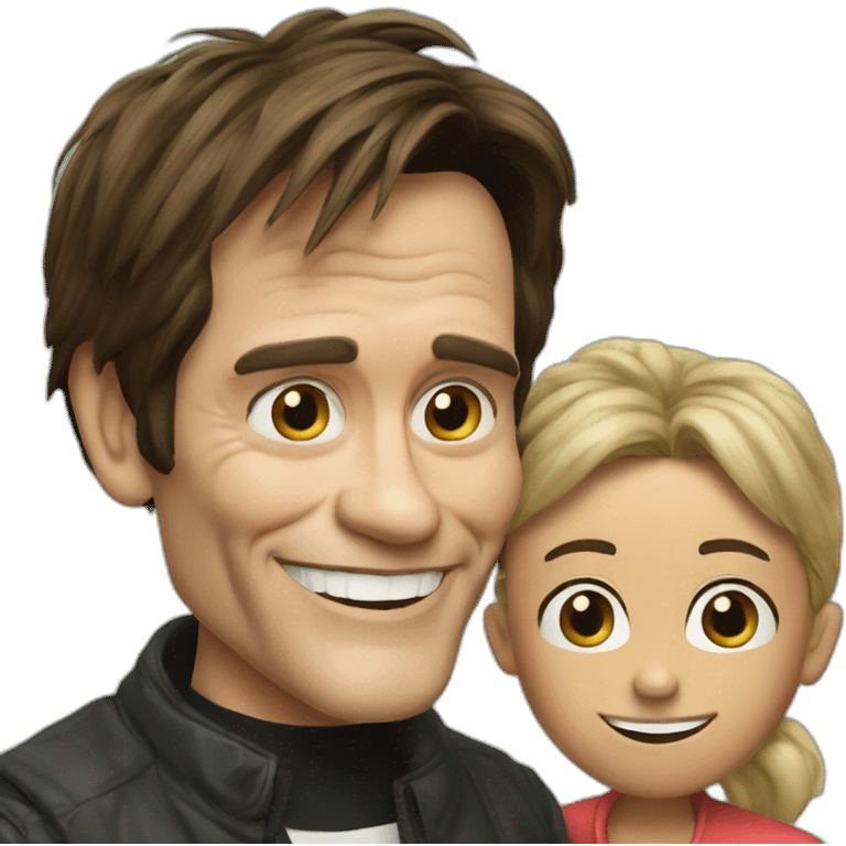 Jim Carrey and their friend  emoji