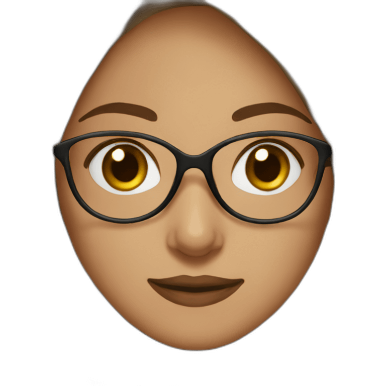 brown hijabi glasses female teacher emoji