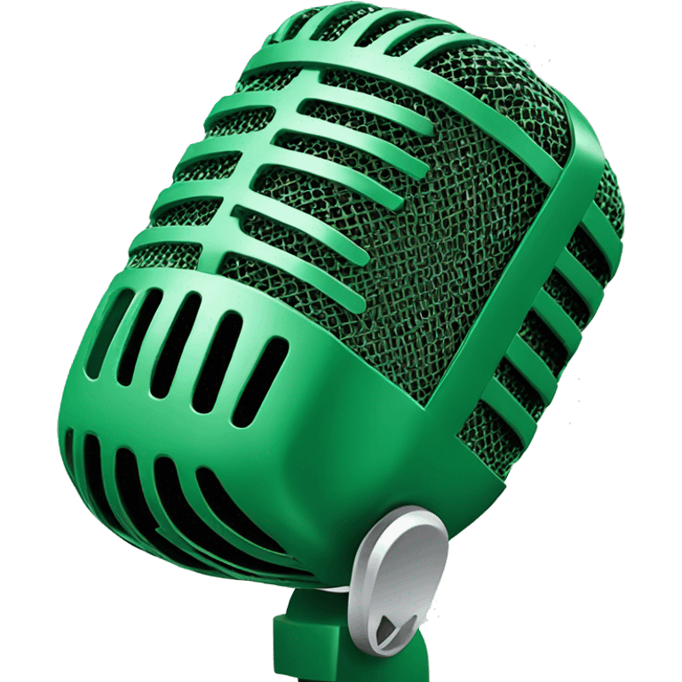 John Deere green microphone  emoji