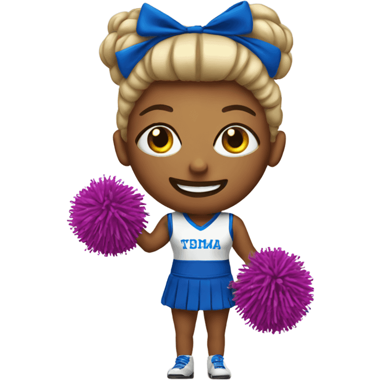 Cheerleader with pompoms emoji