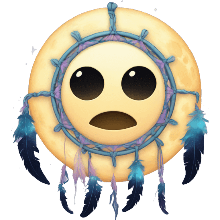 Nebula moon dreamcatcher emoji