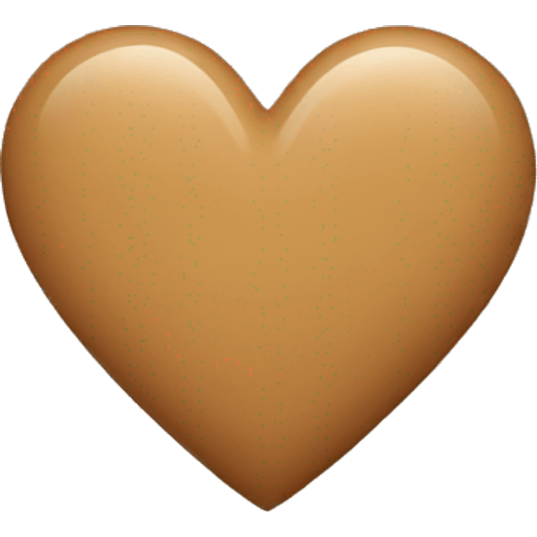 Tan heart emoji