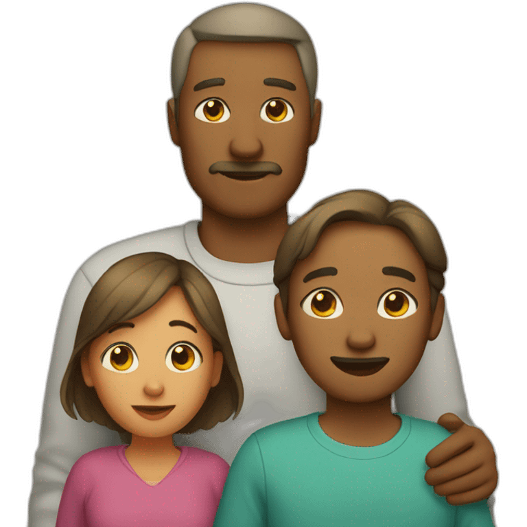 San, mother, father and cat emoji