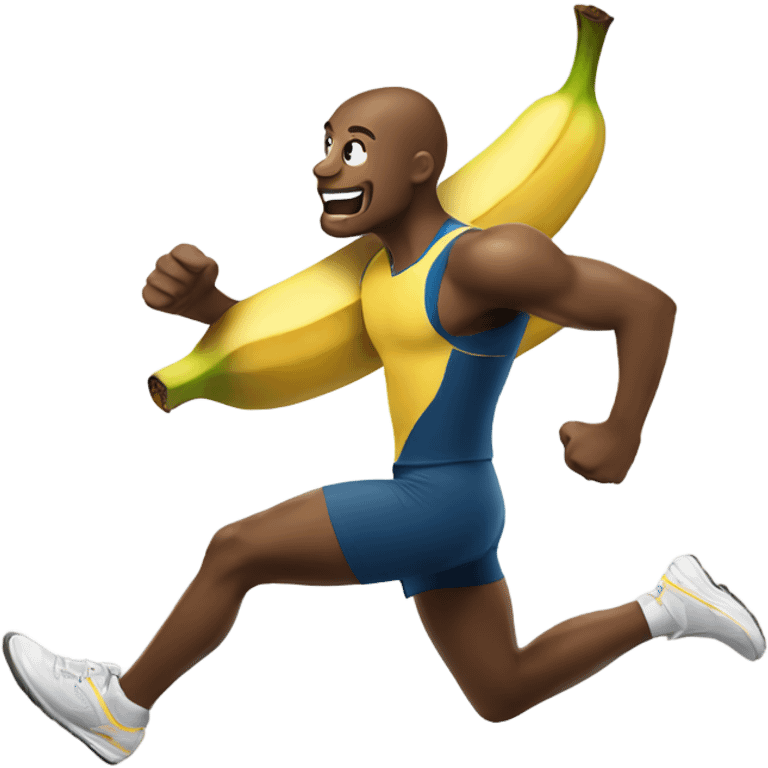 fit banana sprinting emoji